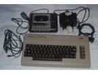 Commodore 64 console with software